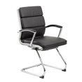 thumbnail image 1 of B980BK-SG Chaise Classique Dossier Haut avec Base Noire, 1 of 1