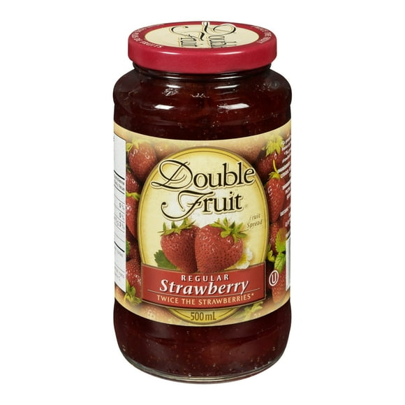 Double Fruit Régulière tartinade de fraises 500mL 500 ml