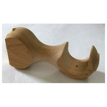 XylehR Unfinished Round Support Center Bracket for a 1-3/8" dowel rod