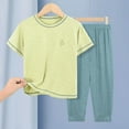 thumbnail image 2 of Kids Boys Girls Soft Modal Pajama Set Sleepwear Pj Set, 2-16 Years, 2 of 4