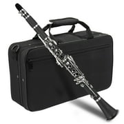 Ktaxon Nickel-plated Bakelite Black Student Bb Clarinet for Beginner
