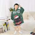 thumbnail image 6 of FORMRS Wearable Blanket Hoodie with Sleeves for Kids Cozy Flannel Sweatshirt, Christmas Cat, 6 of 7