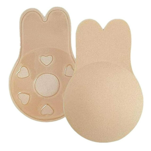Women’S Adhesive Lift Nipplecovers Silicone Invisible Breast Strapless Backless Bra Reusable