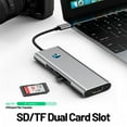 thumbnail image 6 of USB C Hub, USB C Adapter 9 in 1 Dongle with 4K HDMI, VGA, Type C PD, USB3.0, SD/TF Card Reader, Audio, Docking Station Compatible with Type C Laptops, 6 of 9