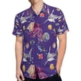 thumbnail image 4 of High Quality Hawaiian Shirts for Men Short Sleeve Aloha Beach Shirt Floral Summer Casual Button Down Shirts Blouses XVGQ5I, 4 of 7