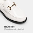 thumbnail image 5 of DREAM PAIRS Women's Classic Loafers Shiny Patent Leather Slip-On Shoes with Horsebit Detail Comfortable Round Toe Dress Shoes, 5 of 7