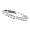 thumbnail image 2 of Diamond Wedding Band For Women 1/2 (0.50) Carat Brilliant Round Lab Grown Diamond Engagement Band In 10K 14K 18K Rose Yellow White Gold, 2 of 5