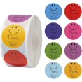 thumbnail image 1 of 500 Pcs Smiley Thank You Stickers 1 inch, Thank You Sticker Roll, Thank You Stickers Small Business, Adhesive Labels for Thank You Stickers Small Busi, 1 of 5
