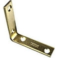 thumbnail image 3 of National Hardware 2-1/2 In. x 5/8 In. Brass Steel Corner Brace (4-Count), 3 of 8