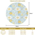 thumbnail image 3 of Pioneer Flower Floral Print Pattern Round Tablecloth 60 X 60 Inch, Wrinkle Resistant Wipeable Table Cloth for Kitchen Dining Picnic Patio Party, 3 of 6