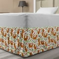 thumbnail image 1 of Squirrel Bed Skirt, Friendly Forest Animals Smiling Winking Among Exotic Berries Leaves, Elastic Bedskirt Dust Ruffle Wrap Around for Bedding Decor, 4 Sizes, Multicolor, by Ambesonne, 1 of 2
