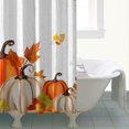 thumbnail image 4 of Shower Curtain for Bathroom Pumpkins Eucalyptus Welcome Fall Bathroom Curtain Durable Funny Bathroom Curtains Hooks Included,72x72Inch, 4 of 5