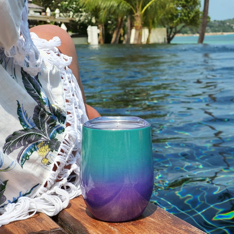 Onebttl Mermaid Gifts for Girls & Women - 20oz/590ml Stainless  Steel Insulated Tumbler with Straw & Lid, Message Card - Be Mermazing  (Glitter Purple): Tumblers & Water Glasses