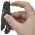 thumbnail image 3 of CRKT M16-10KS Folding Knife with Frame Lock: Stainless Steel Triple Point Serrations Blade, Stainless Steel Handle, Reversible Pocket Clip, M16-10KS, 3 of 7