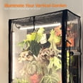 thumbnail image 4 of Indoor Greenhouse Cabinet with Pegboard, Indoor Greenhouse with 4 Pack 96W Full Spectrum Grow Light for Indoor Plant, Foliage Plants, 29.5"x13.8"x59", 4 of 17