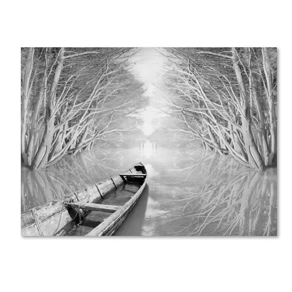 Trademark Fine Art "Welcome" Canvas Art by Moises Levy