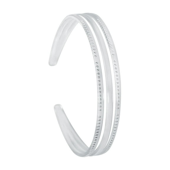 Milageto Ladies Women Triple Row Headband for Make up, Sports Accessories PC Material Transparent