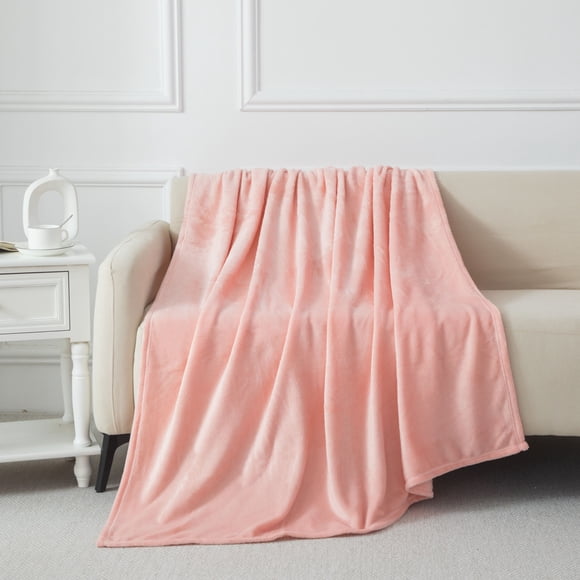 Mainstays Plush Throw Pink