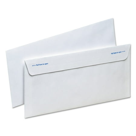 Ampad Gold Fibre Fastrip Release & Seal Envelope, #10, 4 1/8 x 9 1/2, White, 100/Box