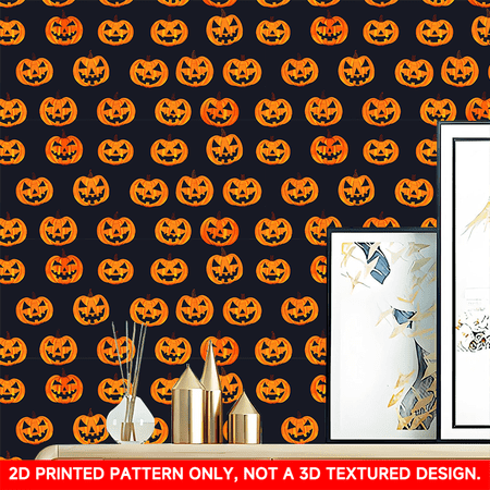 1 PC, 2D Flat/ wallpaper wall stickers, dark and oppressive design patterns, 118.11x17.72 inches (300x45cm), self-adhesive wallpaper, detachable and cut-able PVC stickers, suitable for wall/staircase