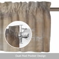 thumbnail image 6 of Brown Kitchen Curtain Valances for Windows Farmhouse Short Curtains, Modern Abstract Art Oil Painting Ombre Rod Pocket Valance Curtain for Bedroom Cafe Living Room 42"x12", 6 of 8