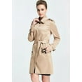 thumbnail image 4 of Camii Mia Women's Trench Coat Windbreaker Coat Outwear, 4 of 7