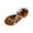 Brown, variant on Women's Elegant Rhinestone Butterfly Transparent Elastic Strap Summer Flat Sandals