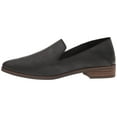 thumbnail image 4 of Lucky Brand  Cahill Slip on Flat Loafer Shoes Collapsable Mule Black Leather (BLACK, 6.5), 4 of 6