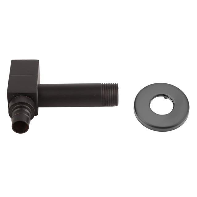 Grifo de Pared Sincero para Lavadora Cuadrado de Latón Negro Agua Fría Rosca G1/2