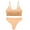 Beige, variant on Strappy Bra Women No Underwire Sling with Chest Pad Comfortable Suit Underwear Tall Size Soft Bra, Style 11952, Black 38B