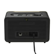 JBL Authentics 200 - Smart home speaker with Wi-Fi, Bluetooth and Voice Assistants with retro design - Black