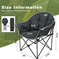 thumbnail image 2 of Slsy Oversized Folding Camping Chair, 500lbs Heavy Duty Padded Chair for Adults, Portable Outdoor Lawn Chair for Camping, Sports, Patio, and Travel, 2 of 7