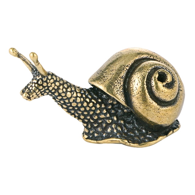 MasteelfCA Décoration de Bureau en Laiton Escargot Décoration Rétro pour Maison