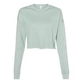 thumbnail image 1 of Bella Plus Canvas B53205255 Womens Cropped Crew Fleece, Dusty Blue - Large, 1 of 2