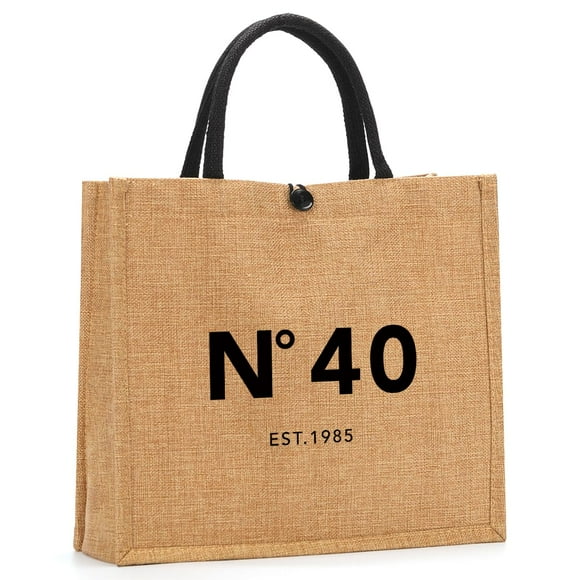 Bolsa NGLIV de 35 x 19 x 31 cm con pajita de yute impermeable