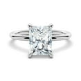 thumbnail image 5 of ESTE ORIGIN 2.55Ct Radiant Cut Lab-Grown Diamond Engagement Ring Set with Hidden Halo in 14K White Gold Solitaire Bridal Ring Set for Women is available in size US 8., 5 of 11