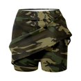 thumbnail image 6 of ZHOGXU Women's Athletic Skirt With Built In Shorts High Waist Camouflage Print A Line Comfortable Slim Fit Mini Skirts For Casual Daily Wear,Green,M, 6 of 6