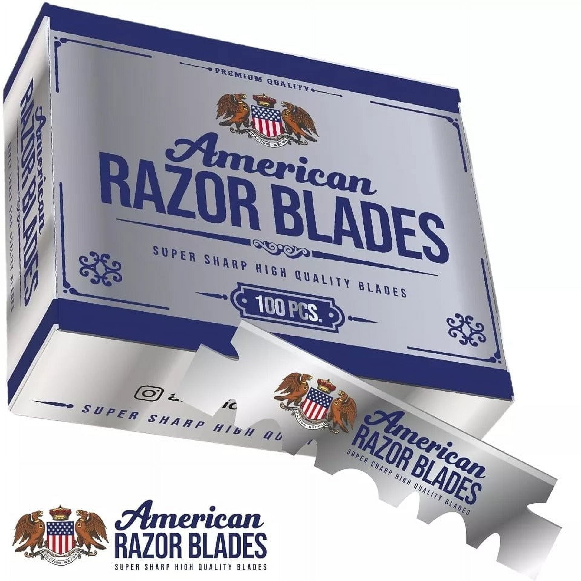 The Shave Factory American Razor Blades - Single Edge Razor Blades - Pack of 10