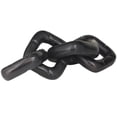 thumbnail image 5 of 14" x 3" Black Aluminum Chain Sculpture, by DecMode, 5 of 7