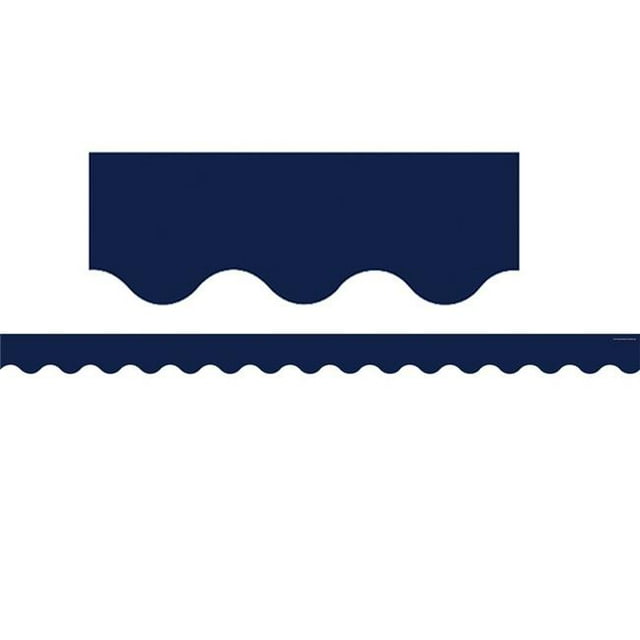 Bordure Festonnée Marine - Lot de 6