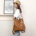 thumbnail image 4 of Mochila de moda para mujer, bolsos de mano y bandolera de diseño multiusos, bolso de viaje de piel sintética, 4 of 5