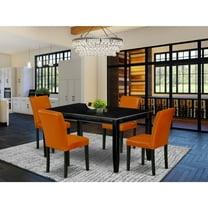 Coastal Dining Set - 5 Piece Table & Chairs - 60 Inch Rectangle - Modern Farmhouse Style