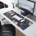 thumbnail image 2 of Long Mouse Pads for Desk,Pioneer Flower Floral Print Pattern Desk Mats on Top Of Desks, Desk Mouse Pad Extra Large with 3mm Non-Slip Base and Stitched Edge for Gaming,Office,Work,Home 31.5"x11.8", 2 of 6