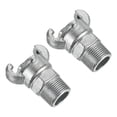 thumbnail image 1 of Unique Bargains 1NPT Male Thread Claw Quick Connector Air Hose Coupling Fitting Silver, 2Pcs, 1 of 5