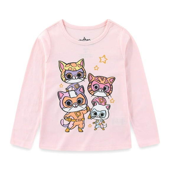 Disney Super Kitties Long Sleeve Shirt (Girls), Sizes 2T-5T