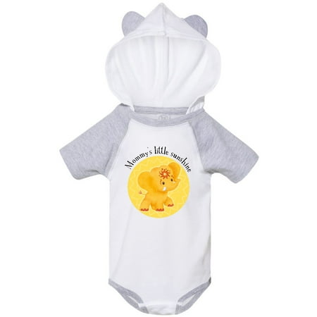 

Inktastic Mommy s Little Sunshine Yellow Elephant Etana Cute Gift Baby Girl Bodysuit