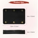 thumbnail image 3 of Uxcell 4Pcs Funda de Cuero con 3 Broches Metálicos para Maletas, Negro, 3 of 7
