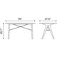 thumbnail image 5 of Escritorio Kessa Muebles Saints - Nogal y blanco, 5 of 5
