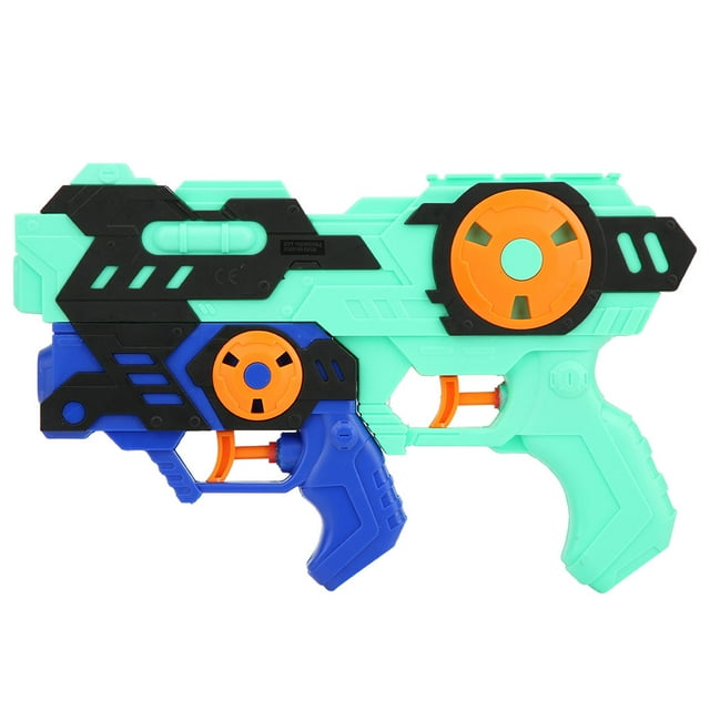 Juguete divertido para exteriores en la playa y la piscina para aventuras con salpicaduras Pistola de agua para niños de doble boquilla y largo alcance