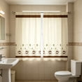 thumbnail image 4 of BUDAO00 2 Piece Kitchen Curtain Short Panels, Printed Cafe Curtain Set for Small Window, Sink, Cabinet, Living Room, Bathroom, Laundry Room and Home Decor, Home Decoration (B), 4 of 7